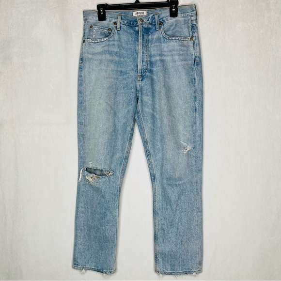Agolde‎ Riley High Rise Straight Crop Jeans - Picture 3 of 9